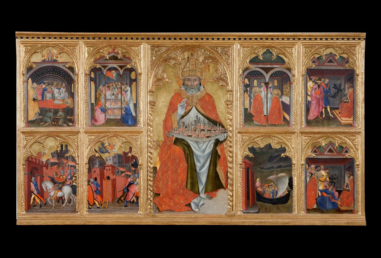 सैन गिमिग्नानो अपने जीवन की आठ कहानियों के साथ उत्साहित थे द्वारा तादेदेव डि बार्टोलो