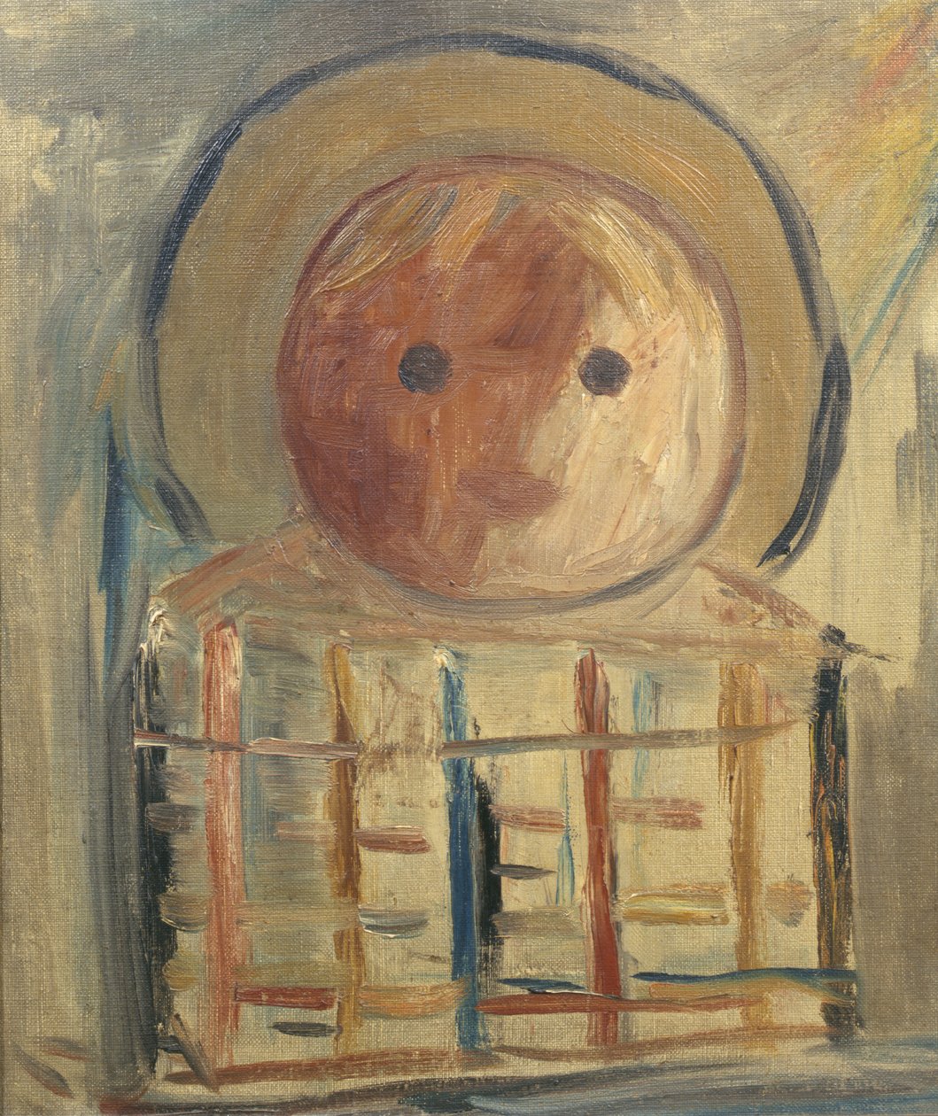 एक शिशु का काल्पनिक प्रमुख, c.1925-32 द्वारा तदेसूज़ माकोव्स्की
