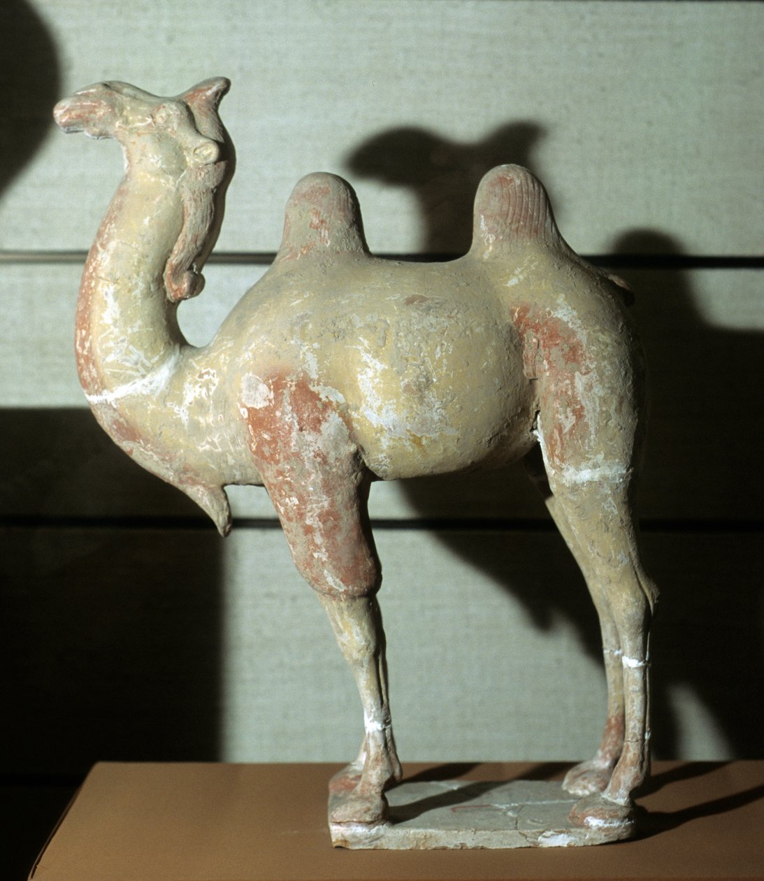 रंगीन ऊंट, अंतिम संस्कार की वस्तु, 618-907 (टेराकोटा) द्वारा तांग राजवंश चीनी स्कूल