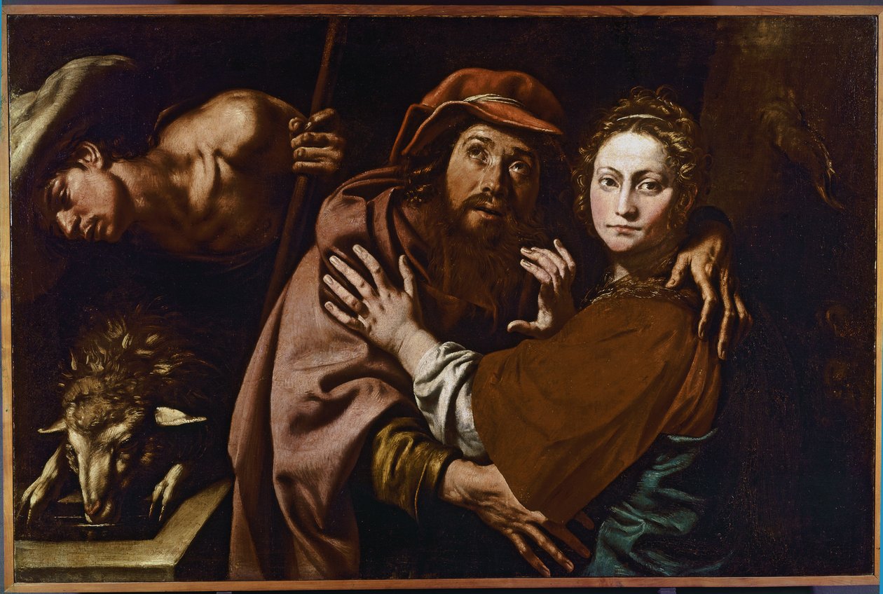 जैकब और रेबेका, c.1625 (कैनवास पर तेल) द्वारा वरालो का नृत्य