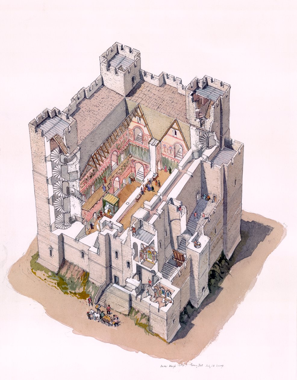 डोवर कैसल c1190, c1990-2010 रखें द्वारा टेरी बॉल