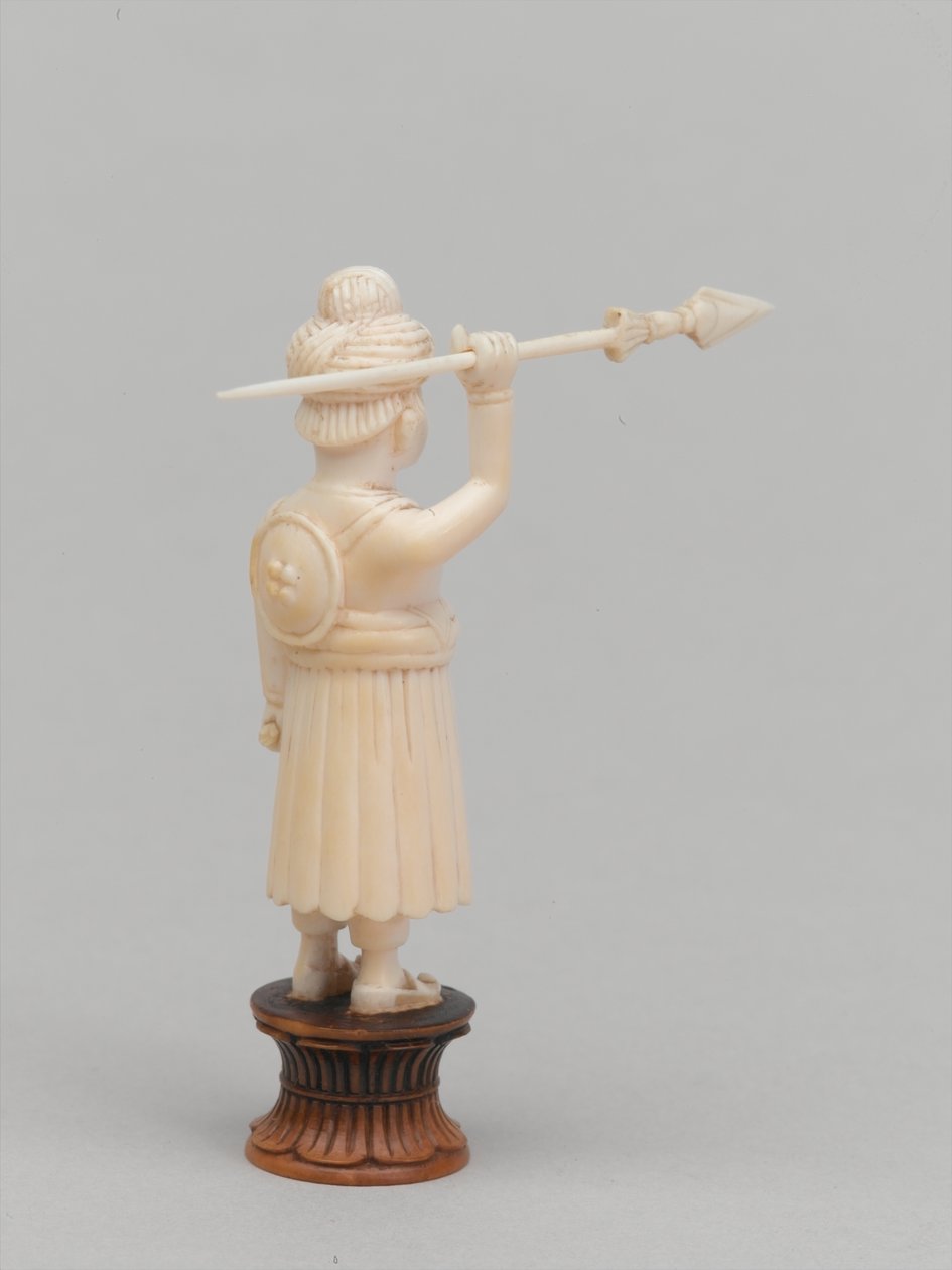 काला मोहरा, शतरंज का टुकड़ा, भारत, 1820 लगभग द्वारा Tessier
