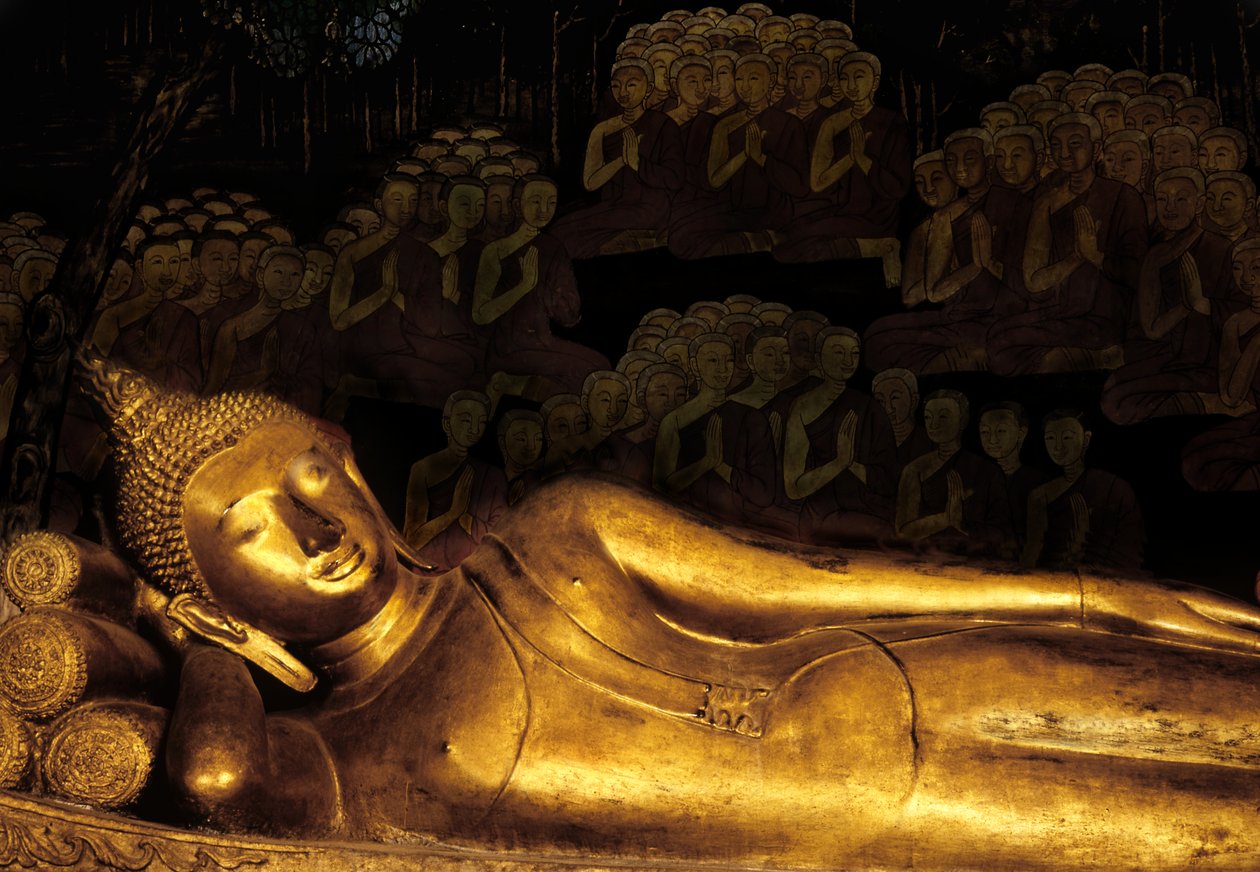 बुद्ध का परनिर्वाण (कांस्य) द्वारा थाई स्कूल
