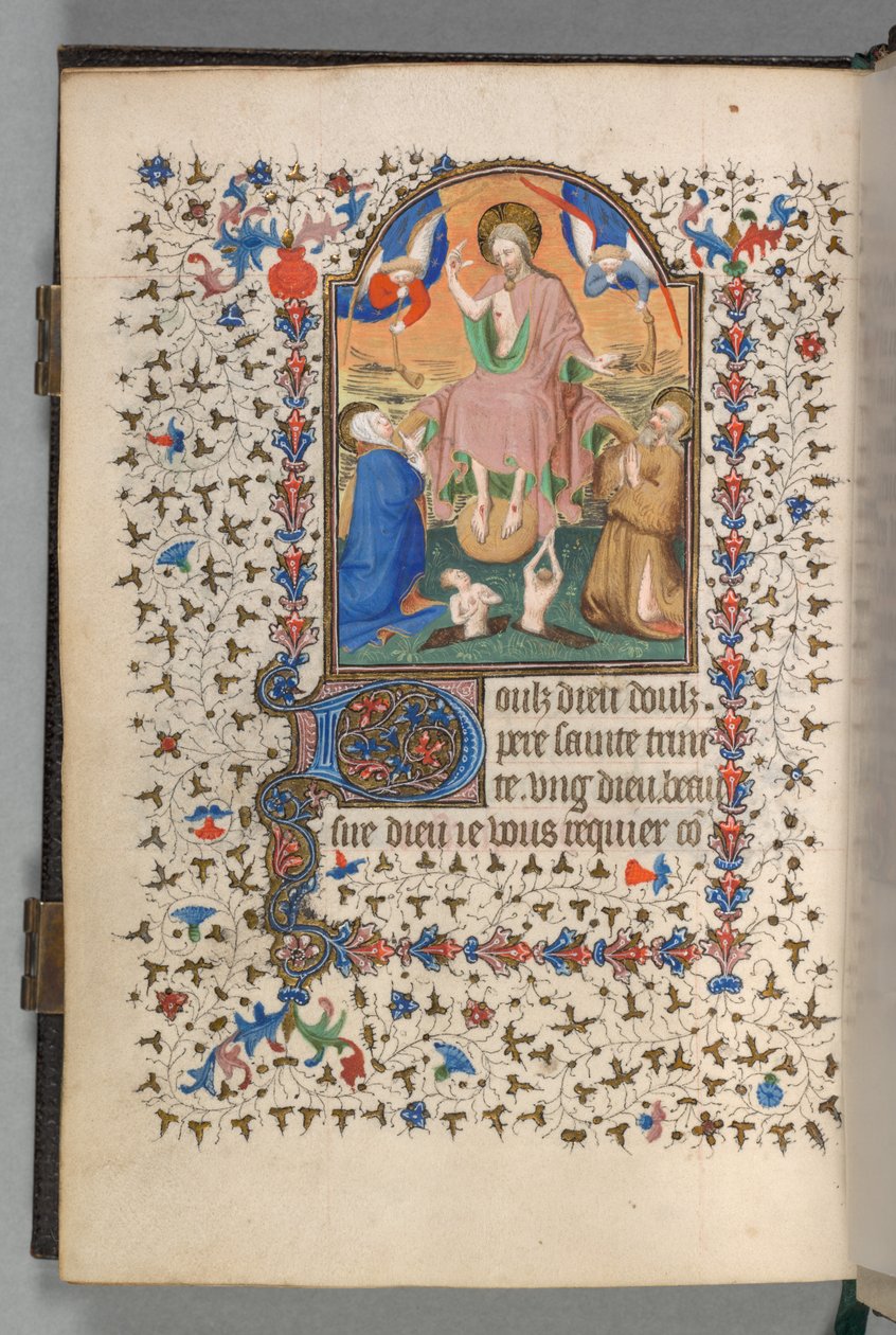 बुक ऑफ आवर्स यूज ऑफ पेरिस: फोल। 204v, लास्ट जजमेंट, c. 1420. द्वारा बेडफोर्ड मास्टर