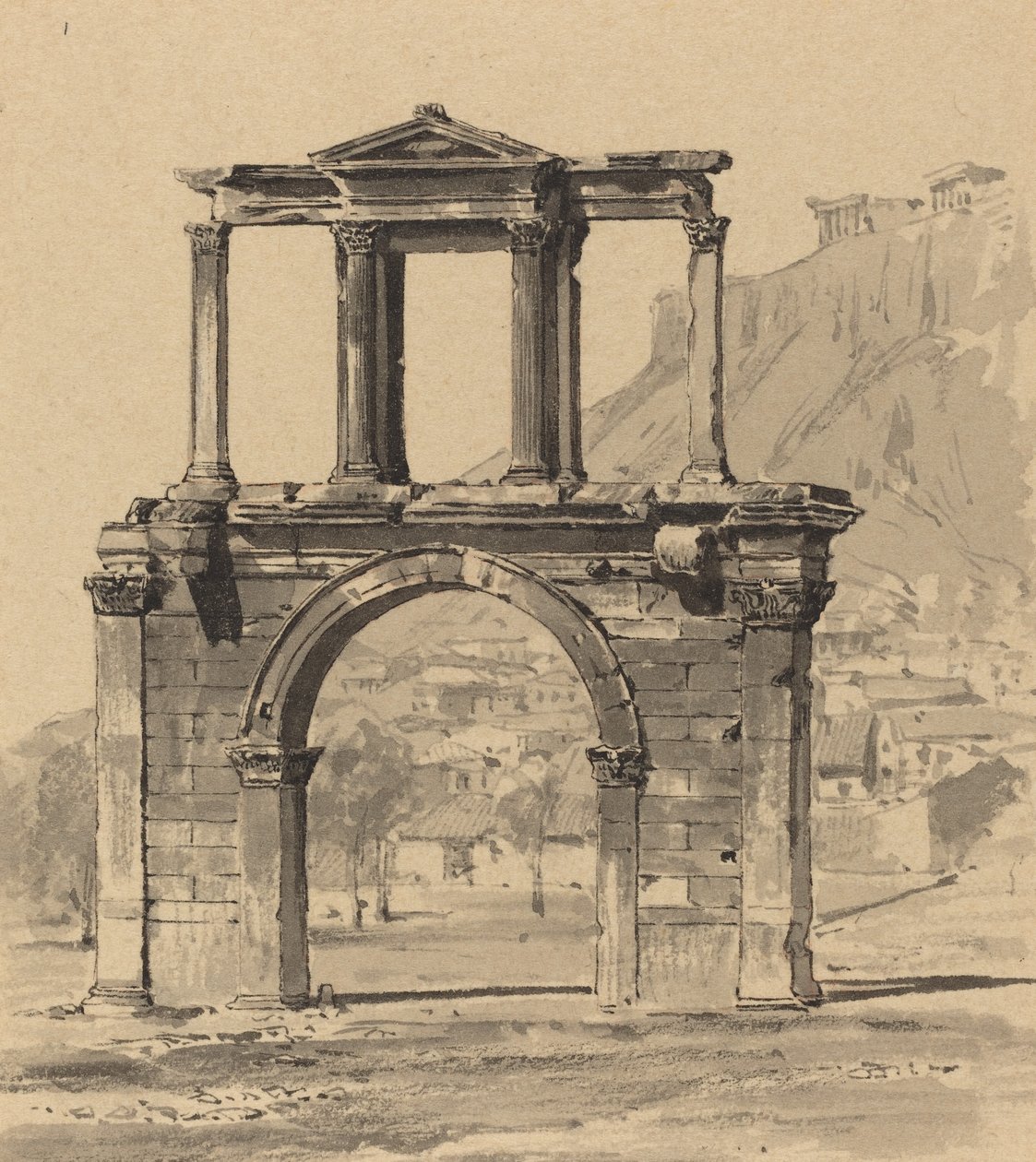 हैड्रियन आर्क, 1890। द्वारा कॉर्नर क्रशर से थिमिस्टोकल्स