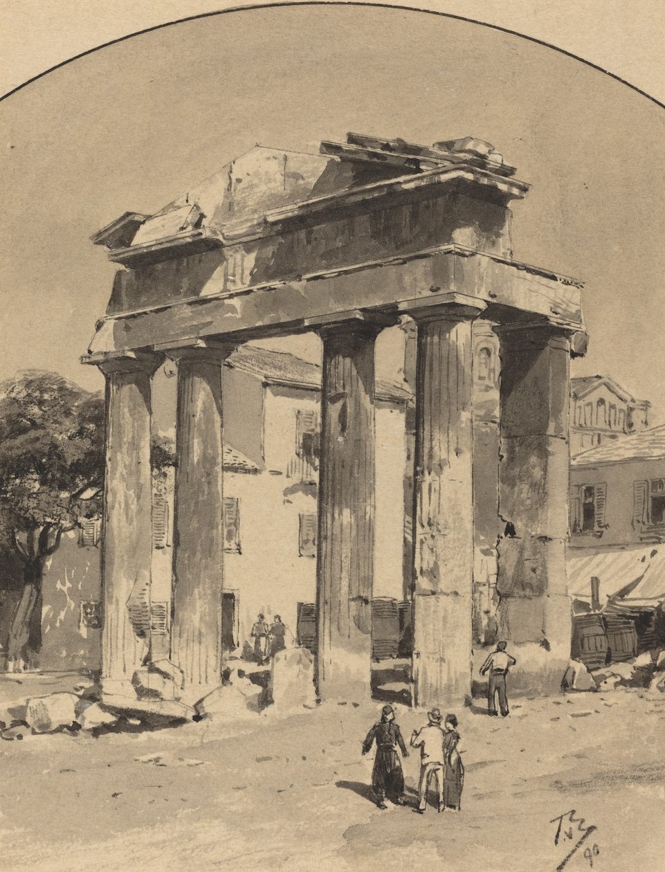 ओल्ड मार्केट गेट, 1890। द्वारा कॉर्नर क्रशर से थिमिस्टोकल्स