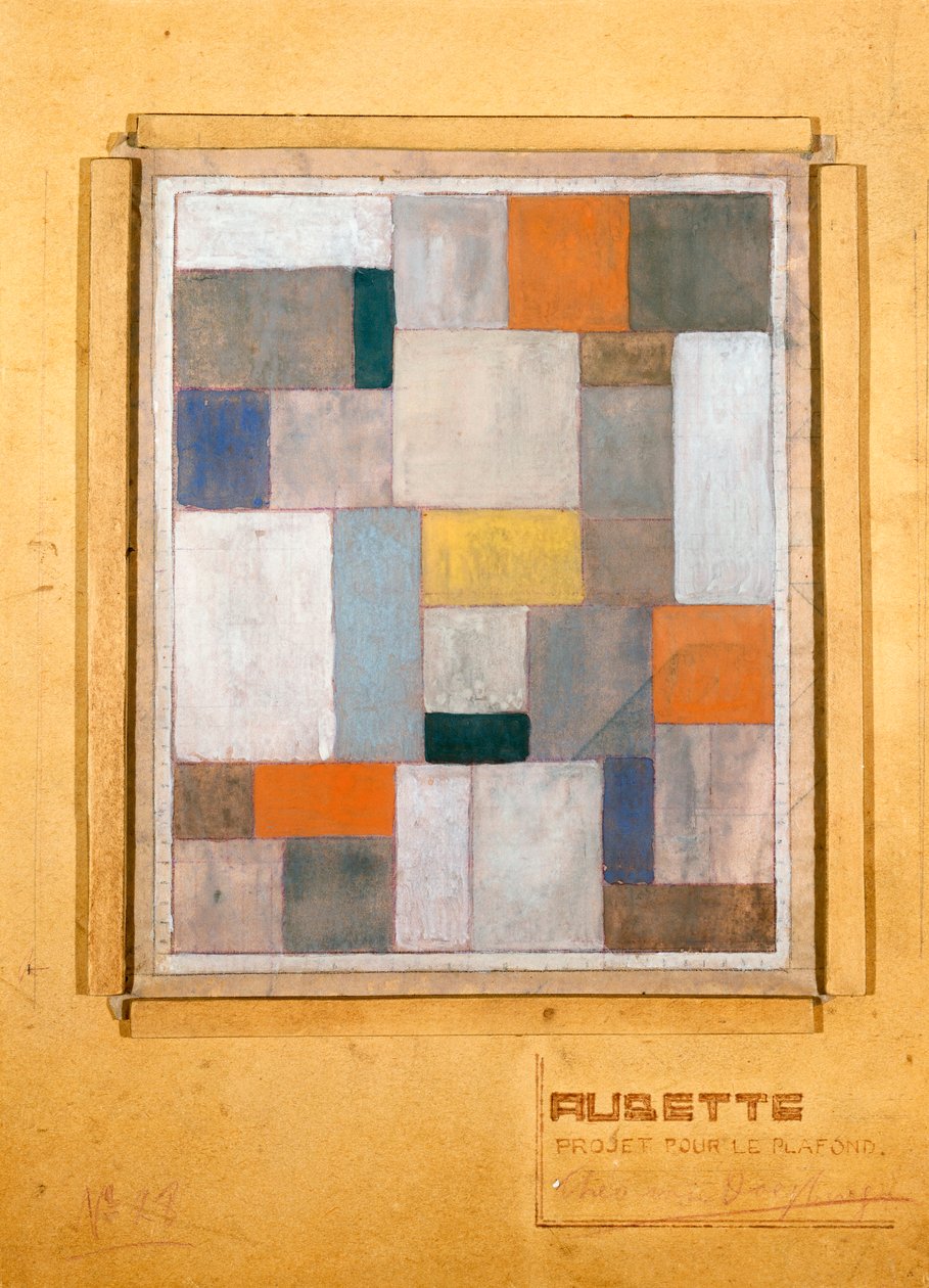ऑबेट, ले प्लैफोंड के लिए डिजाइन, 1926 द्वारा थियो वैन डोस्बर्ग