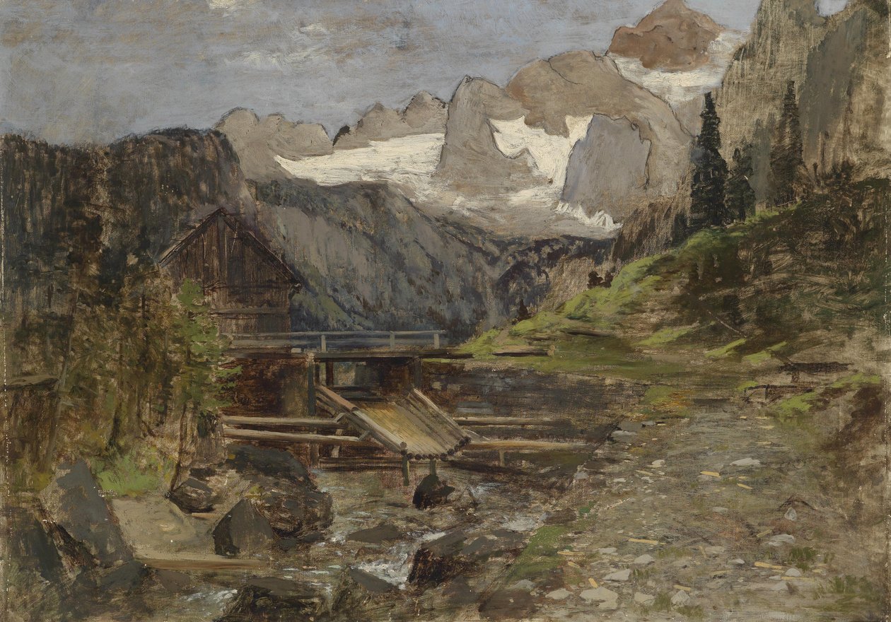 Dachstein के साथ Gosaumühle द्वारा थियोडोर वॉन होर्मन
