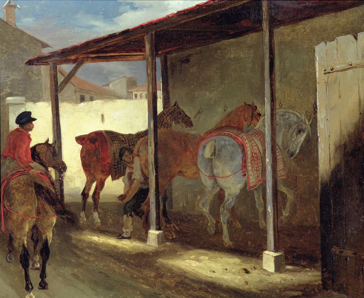 1820-21, मर्चेल-फेरेंट का द बार्न द्वारा थियोडोर गेरिकौल्ट