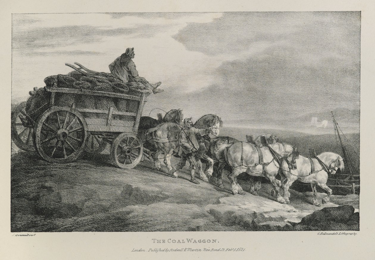द कोल वैगन, 1821 द्वारा थियोडोर गेरिकौल्ट