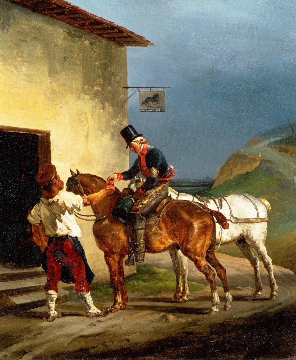 द व्हाइट हॉर्स टैवर्न, 1821-22 द्वारा थियोडोर गेरिकौल्ट