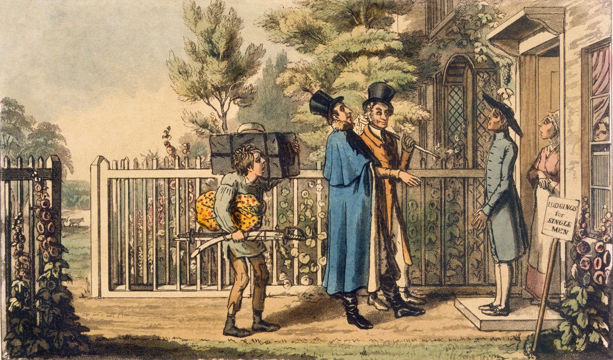 पियर्स एगन द्वारा &39;लाइफ ऑफ ए एक्टर&39; का चित्रण, 1825 (रंग उत्कीर्णन) प्रकाशित द्वारा थियोडोर लेन