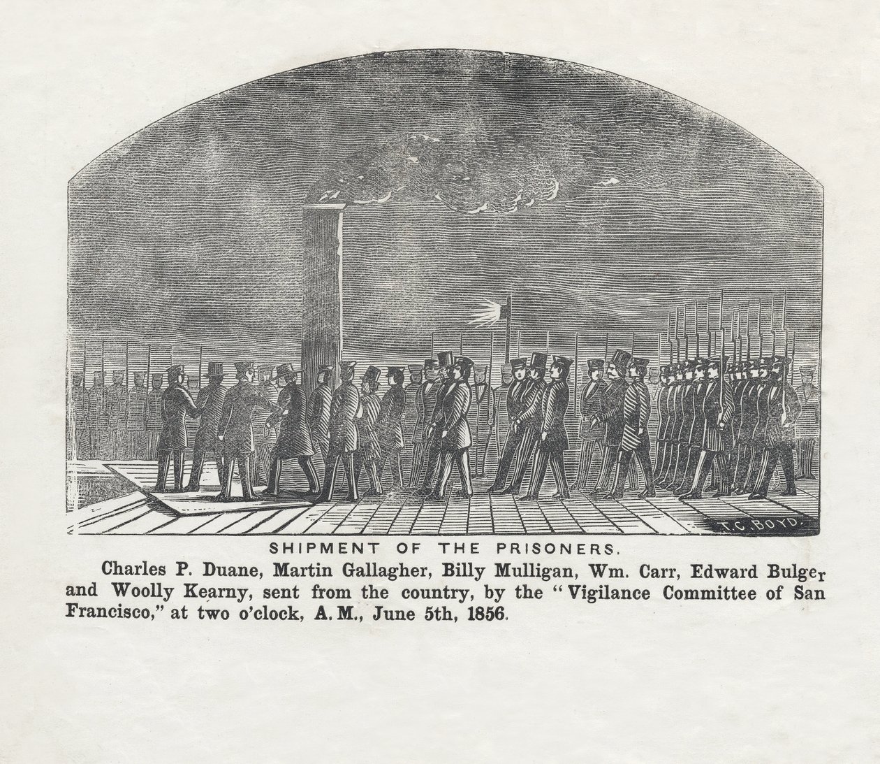 कैदियों का शिपमेंट, पब। 1856 द्वारा थियोडोर सी। बॉयड