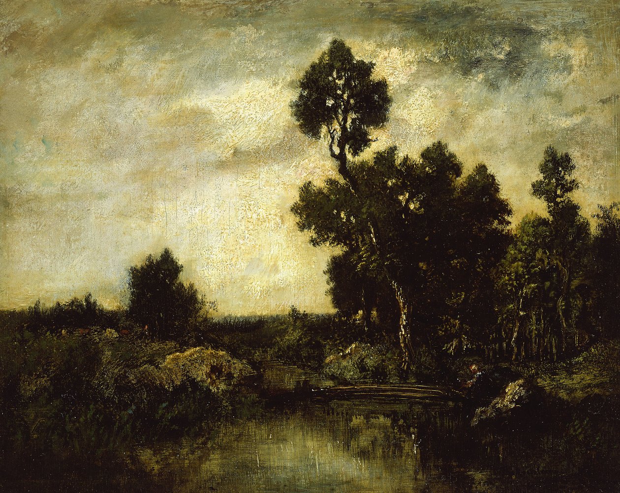 लैंडस्केप, c.1850 द्वारा पियरे इटियेन थियोडोर रूसो