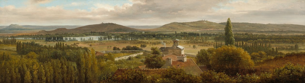 मोसेले नदी के पास नयनाभिराम लैंडस्केप, c. 1830. द्वारा थिओडोर रूसो