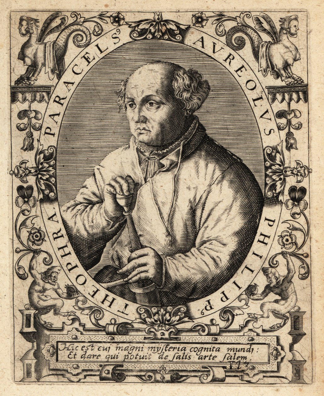 Paracelsus, स्विस चिकित्सक, कीमियागर और ज्योतिषी द्वारा थियोडोर डी ब्राय