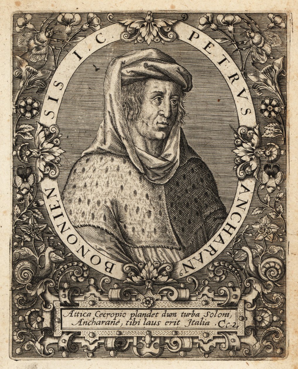 Ancarano के पीटर, c.1333-1416, इतालवी न्यायविद। द्वारा थियोडोर डी ब्राय