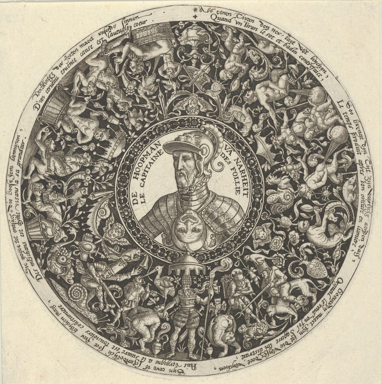 तज़ा डिज़ाइनों की एक श्रृंखला से अल्वा के ड्यूक का पोर्ट्रेट, सीए। 1588. द्वारा थियोडोर डी ब्राय