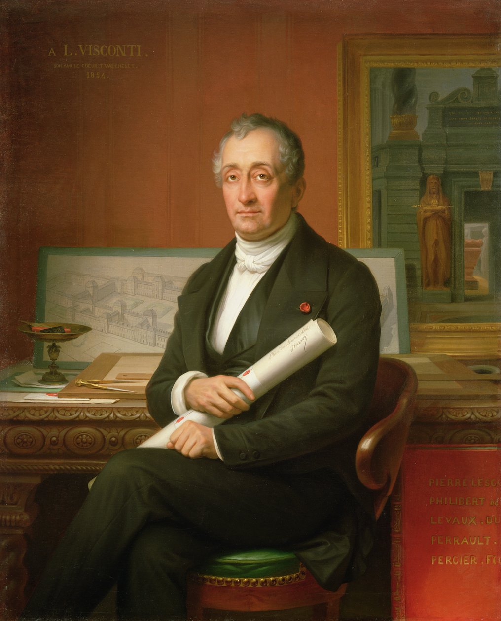 एन्नियो क्विरिनो विस्कोनी (1751-1818) 1854 द्वारा थियोफाइल अगस्टे वैचेलेट