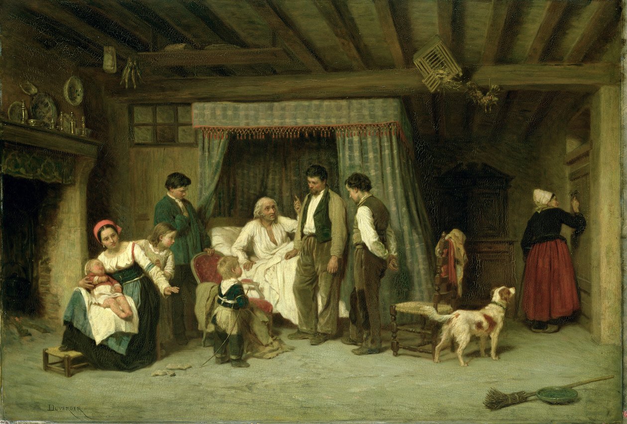 अंतिम चेतावनी, 1886 (महोगनी पैनल पर तेल) द्वारा थियोफाइल इमैनुएल डुवर्गर
