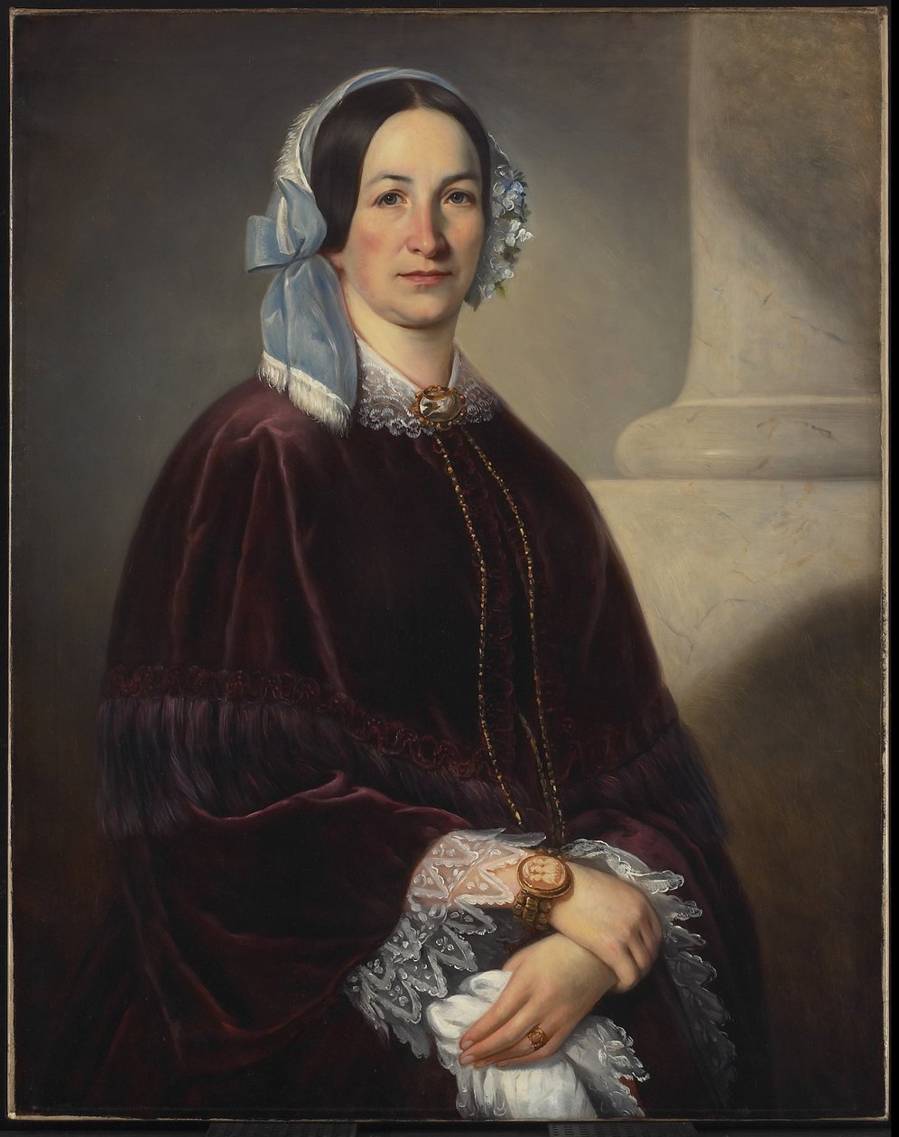मिसेज इसाक डोरियन, एडिलेड ह्यूट डिट सेंट-लॉरेंट, c.1854 का जन्म द्वारा थियोफाइल हैमेल