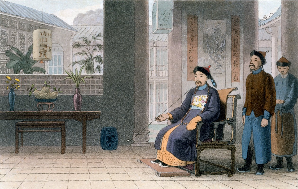 चीनी रैंक, 1810 (रंगीन एक्वाटिंट) द्वारा थॉमस और विलियम डेनियल