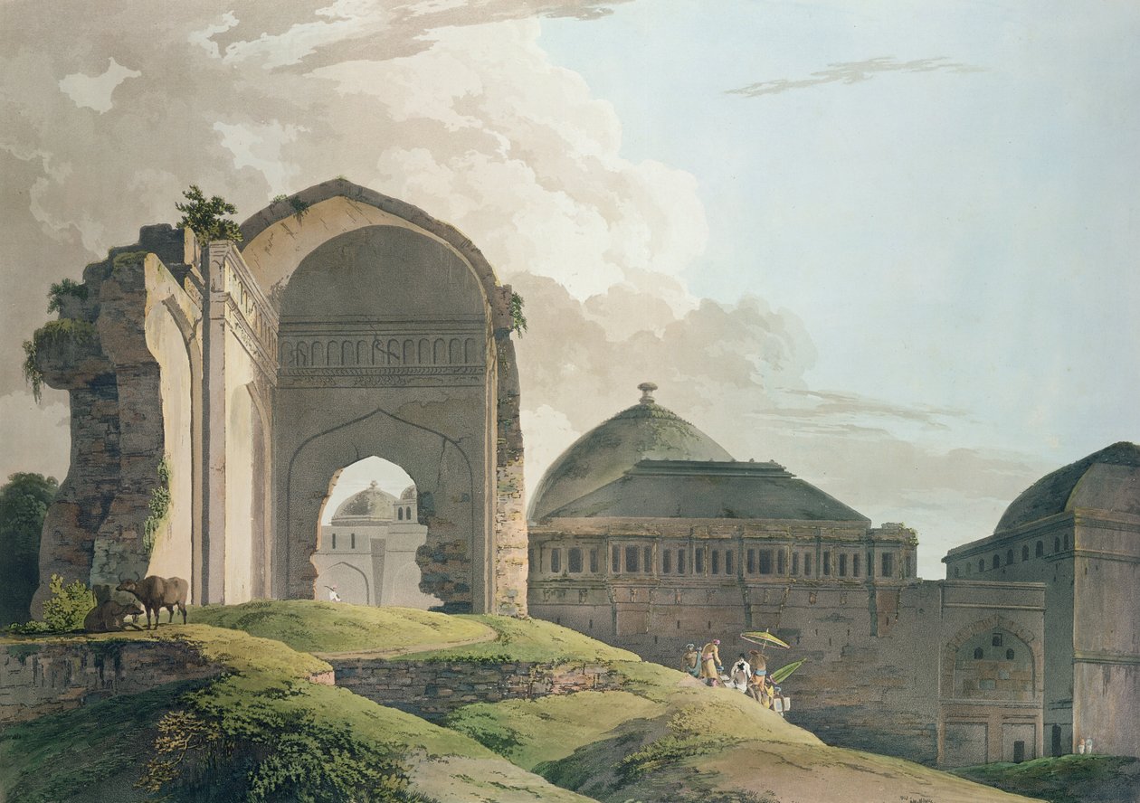 1798 में मदुरै में महल का अवशेष द्वारा थॉमस और विलियम डेनियल