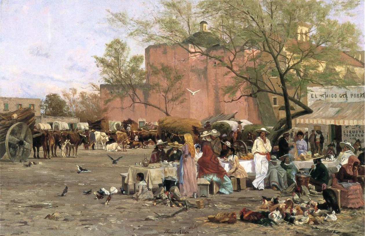 मार्केट प्लाजा, 1879 द्वारा थॉमस एलन