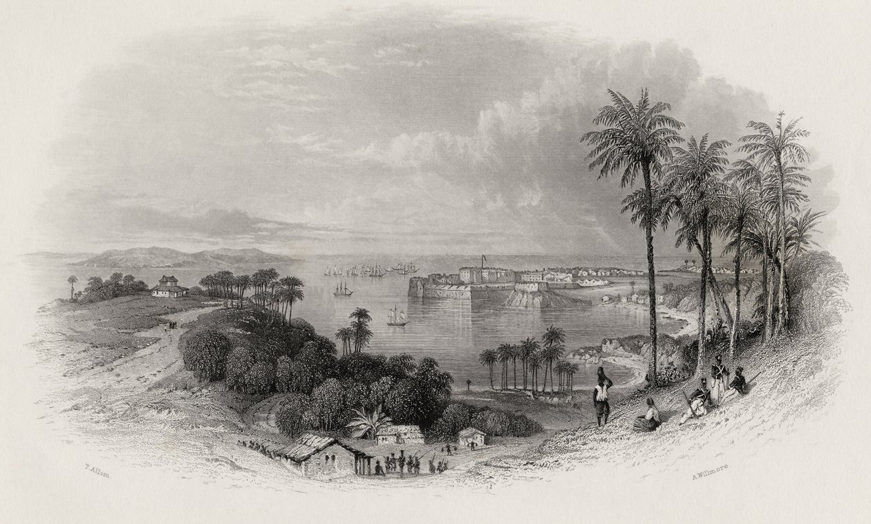 बॉम्बे इंडिया, ए। विलमोर द्वारा उत्कीर्ण (1814-88) द्वारा थॉमस एलोम