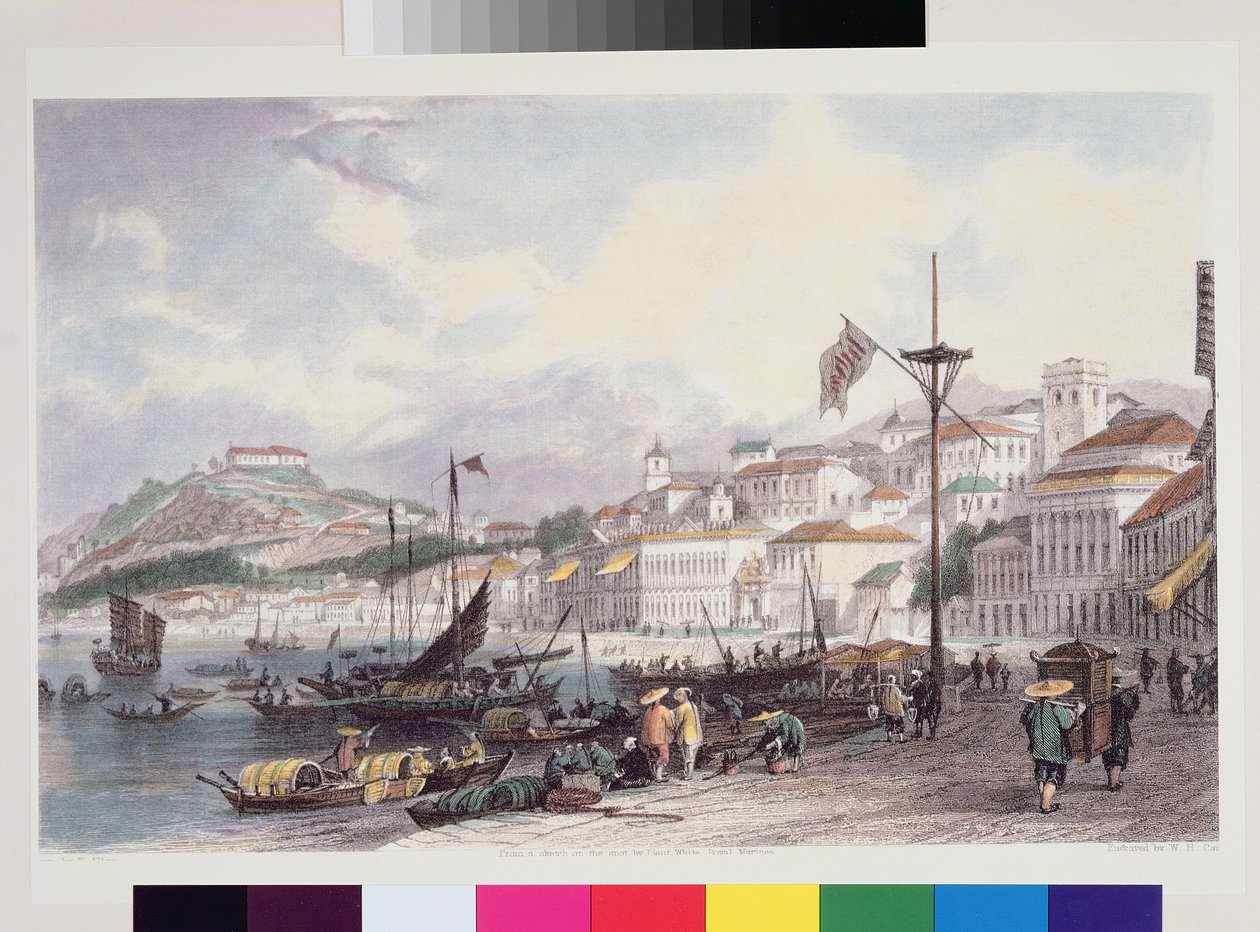 प्रिया ग्रांडे, मकाऊ, सी .1850 द्वारा थॉमस एलोम