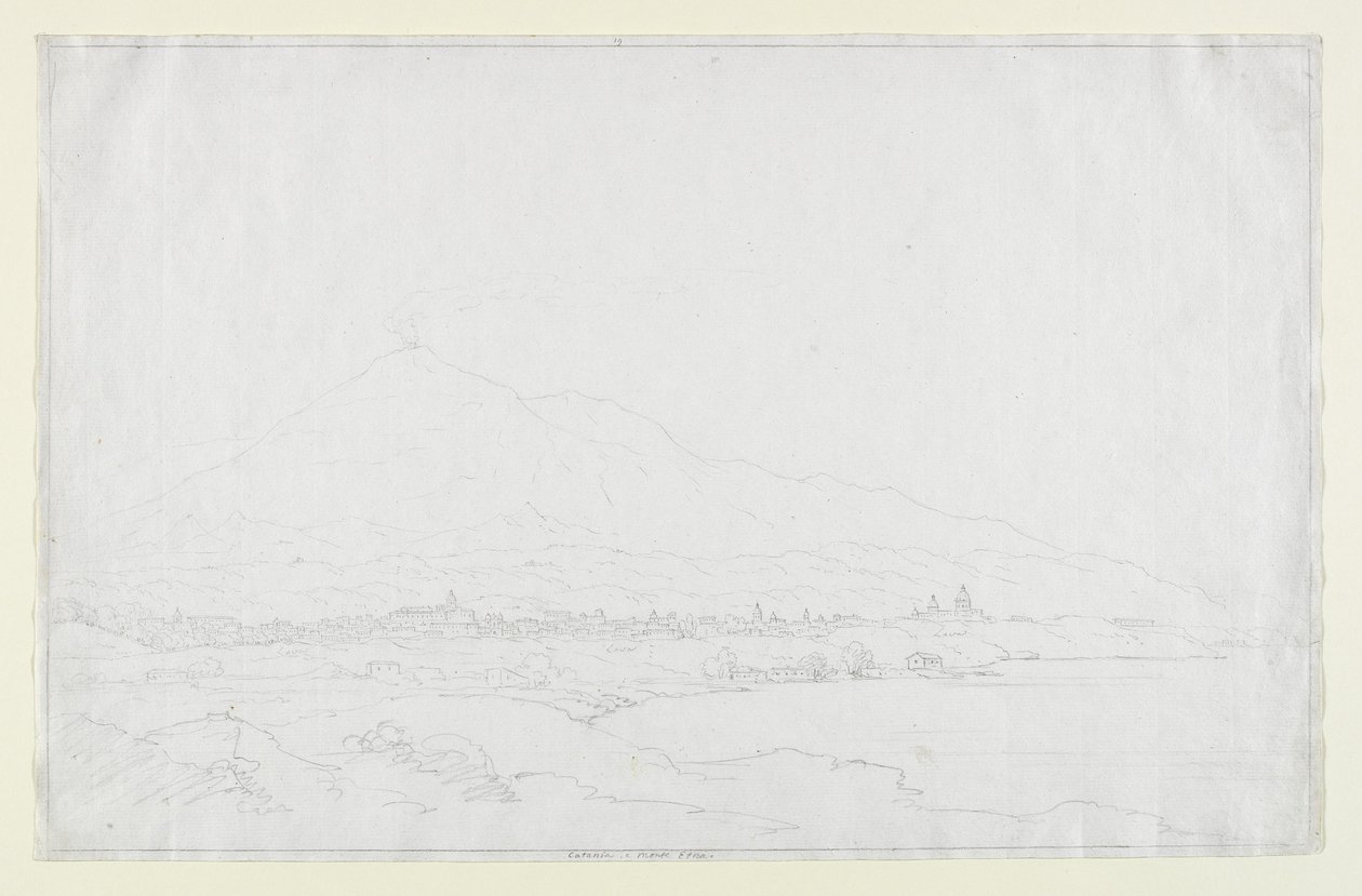 कैटेनिया और माउंट एटना, सिसिली, c.1832 द्वारा थॉमस कोल