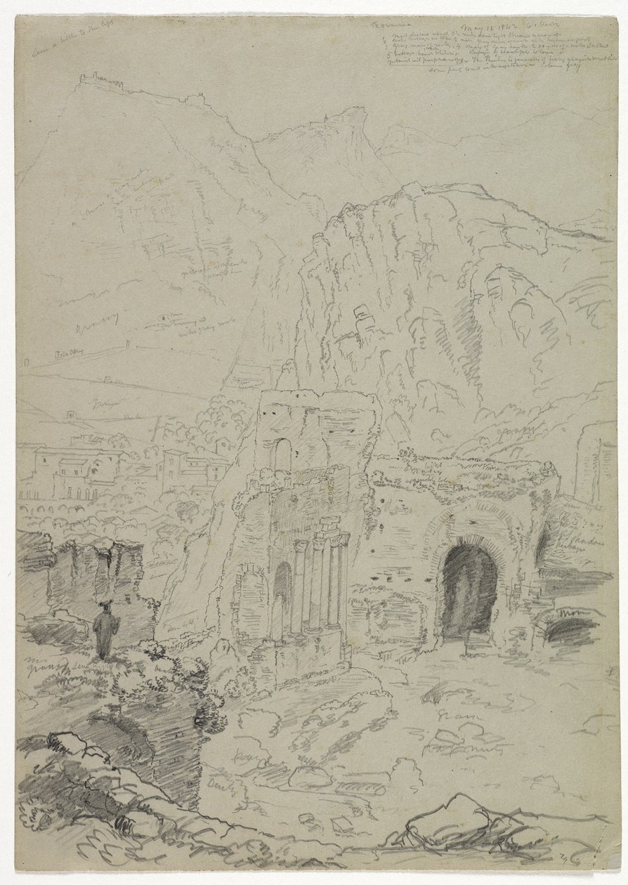 ताओरमिना, सिसिली, 1842 द्वारा थॉमस कोल