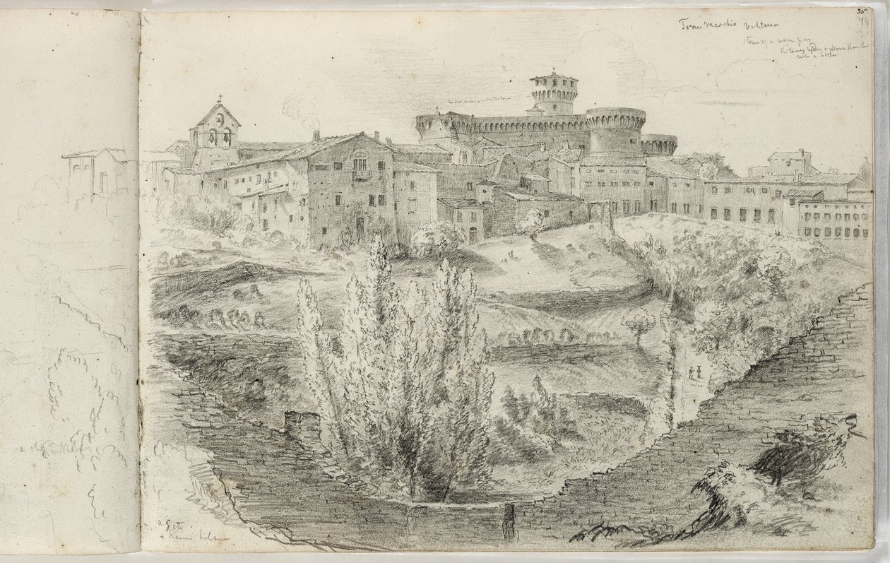 रोक्का नुओवा (या टोर्रे माशियो, वोल्त्रा) c.1831 द्वारा थॉमस कोल