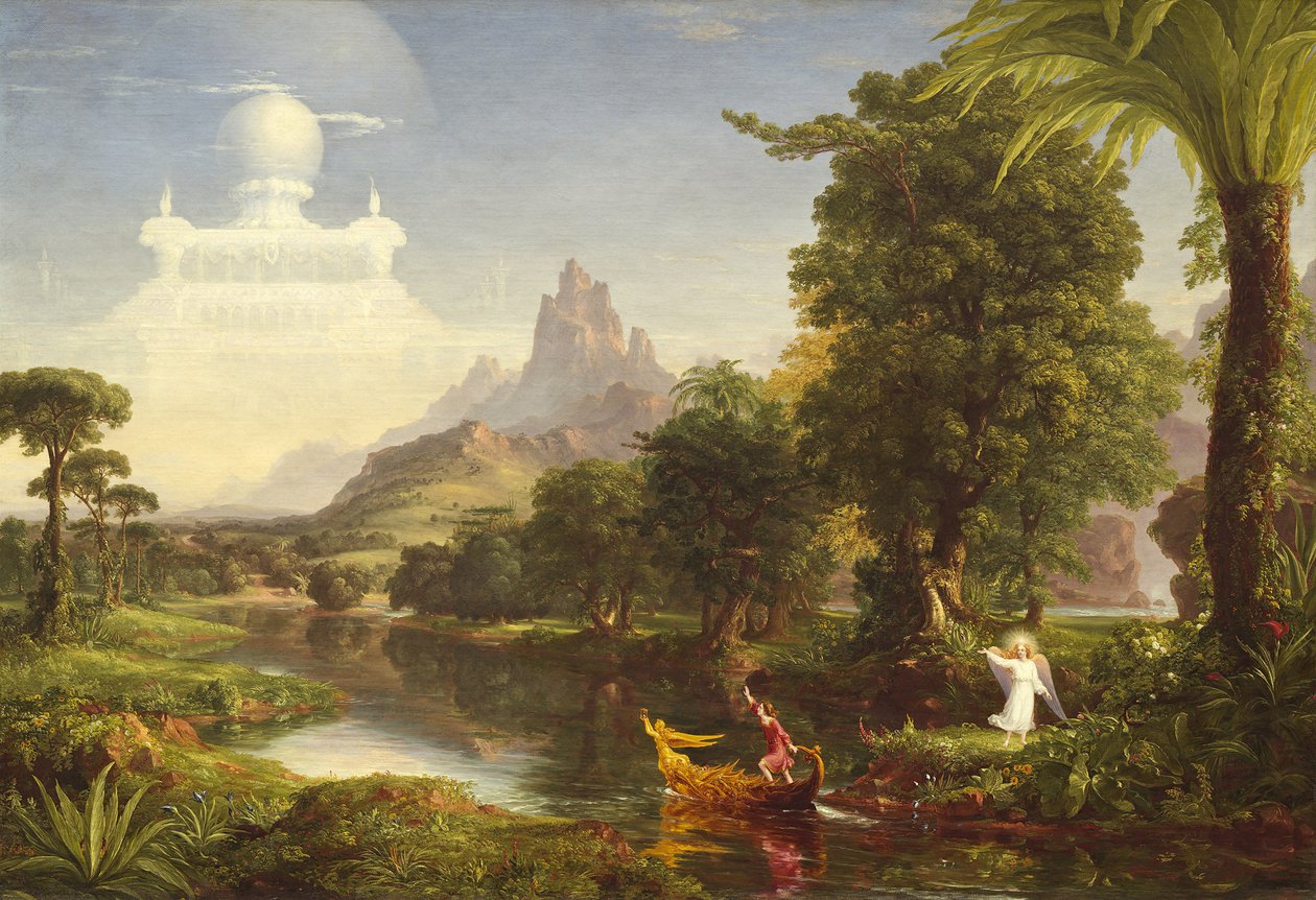 द वॉयज ऑफ लाइफ: यूथ, 1842 द्वारा थॉमस कोल