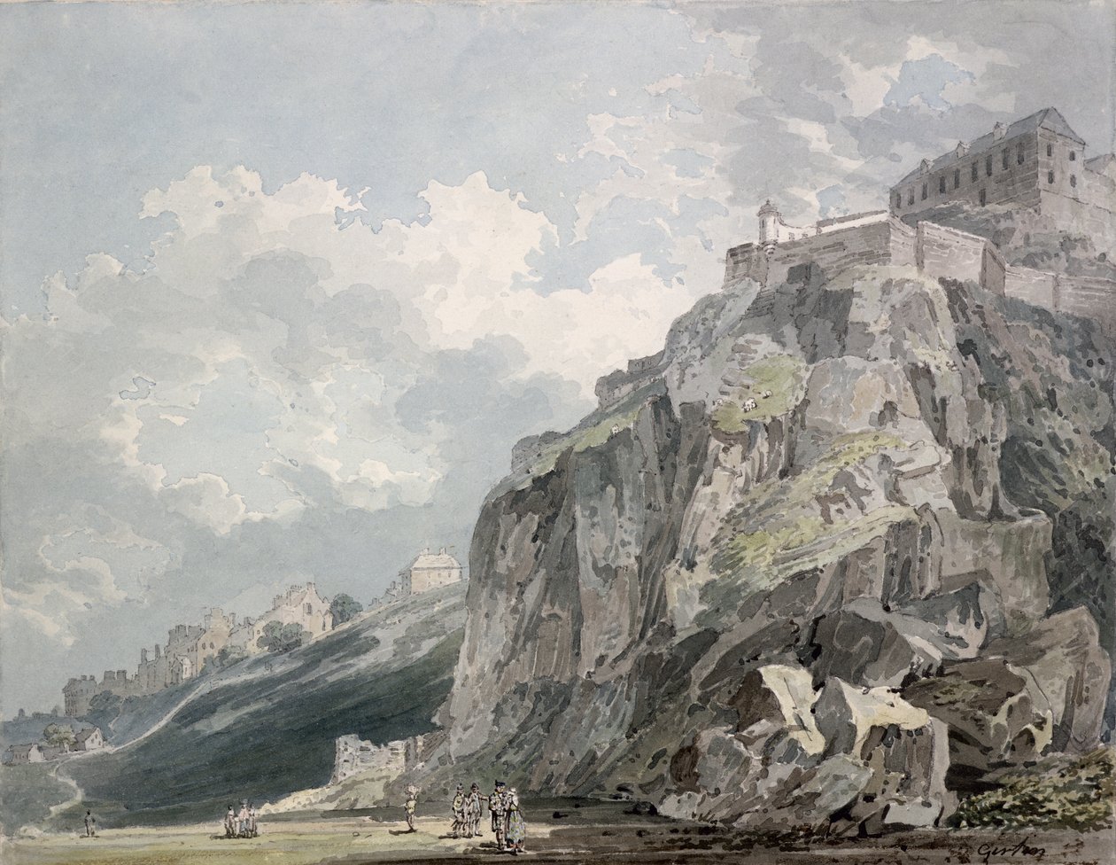 नंबर 1818 द कैसल रॉक, एडिनबर्ग, c.1793 द्वारा थॉमस गिर्टिन