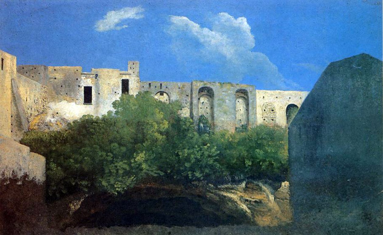 नेपल्स के पास खंडहर इमारतें, c.1782 द्वारा थॉमस जोन्स