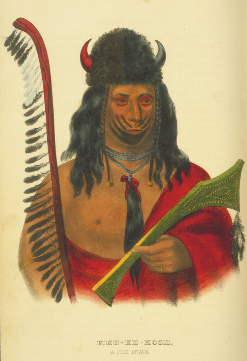 किश-के-कोष, एक फॉक्स बहादुर, 1848 (हाथ से बने लिथो) द्वारा थॉमस लोराईन मैकेनी
