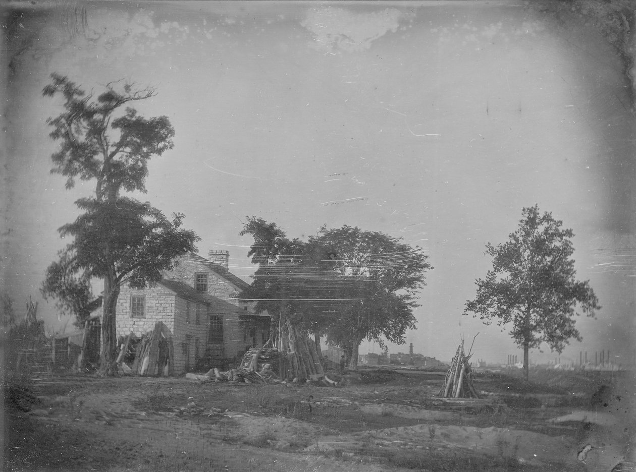 दूरी पर सेंट लुइस के साथ दक्षिण से जज सिलास बेंट रेसिडेंस द्वारा थॉमस एम। ईस्टर