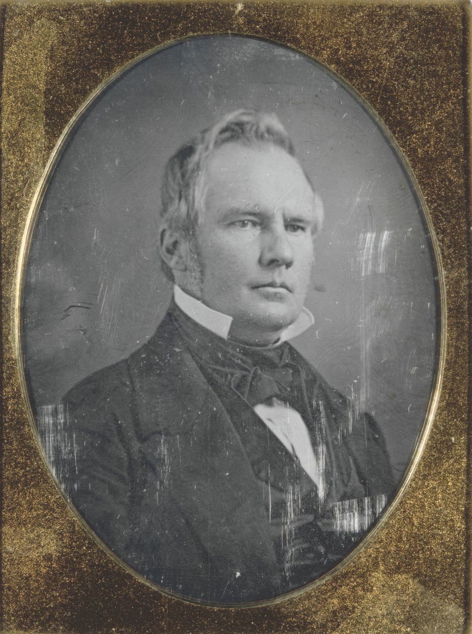 पोर्ट्रेट ऑफ स्टर्लिंग मूल्य, मिसौरी के गवर्नर। Daguerreotype अपने मूल मामले में है द्वारा थॉमस एम। ईस्टर