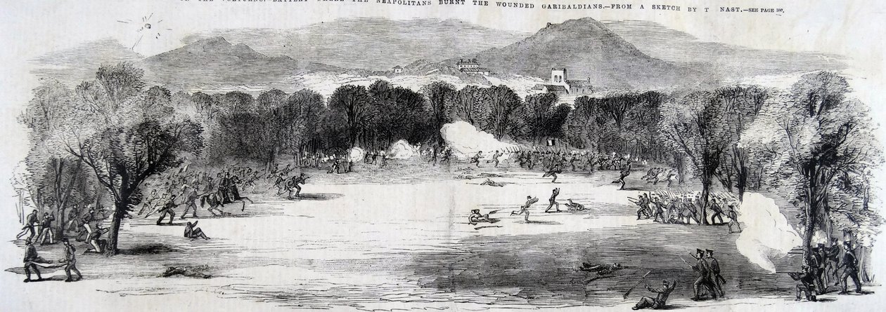 1860 में वाल्टर्नो की लड़ाई द्वारा थॉमस नास्ट