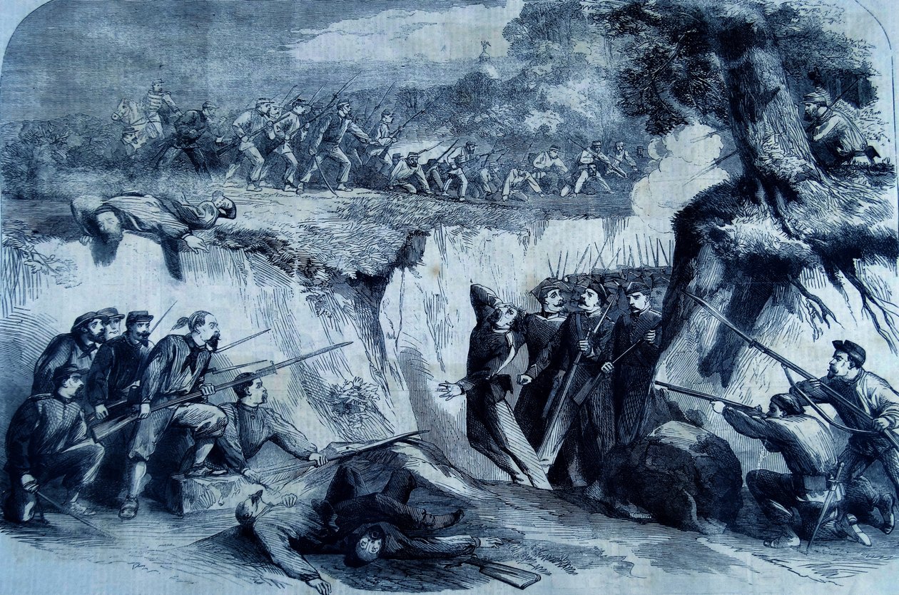 1860 में वाल्टर्नो पर लड़ाई द्वारा थॉमस नास्ट
