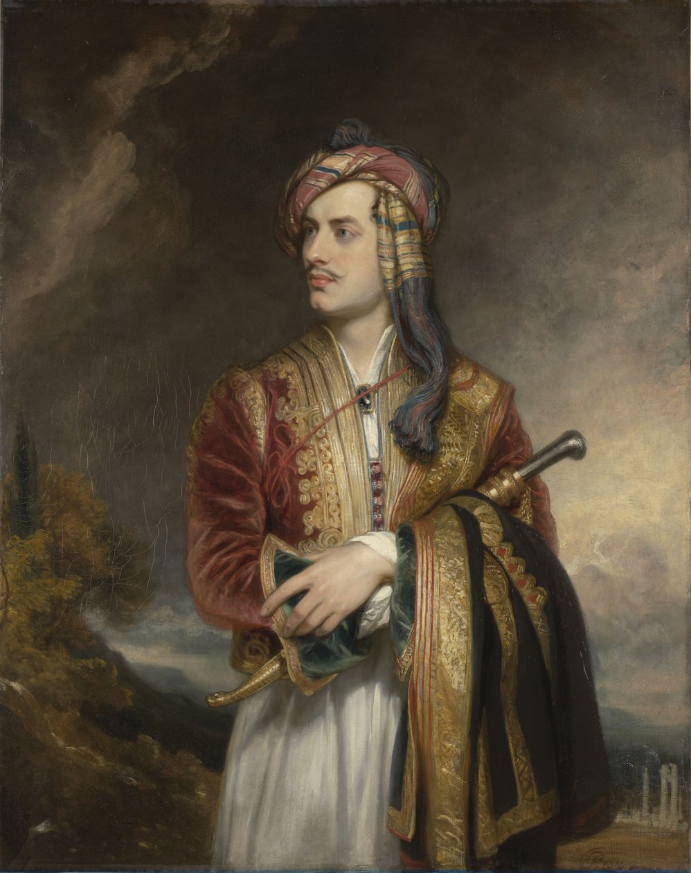 अल्बानियाई पोशाक में लॉर्ड बायरन का चित्र (1788-1824) द्वारा थॉमस फिलिप्स