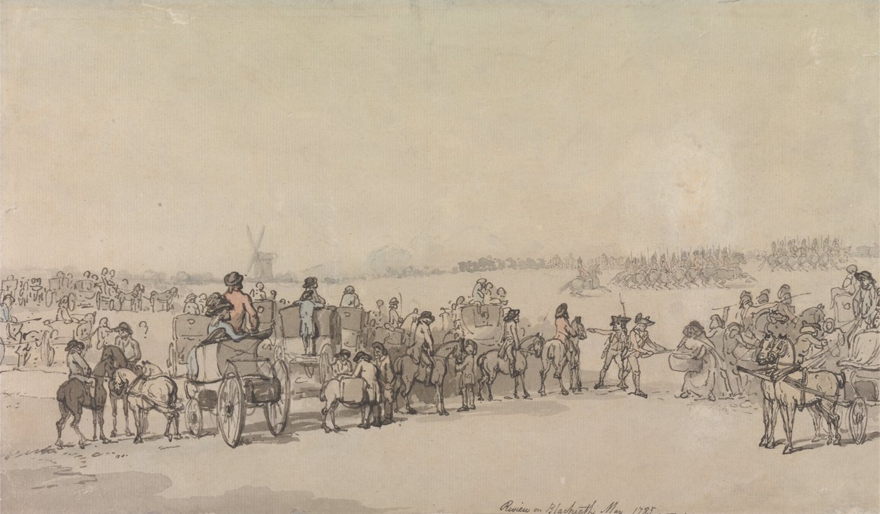 ब्लैकहैड पर एक समीक्षा, 1785 मई द्वारा थॉमस रोलैंड्सन