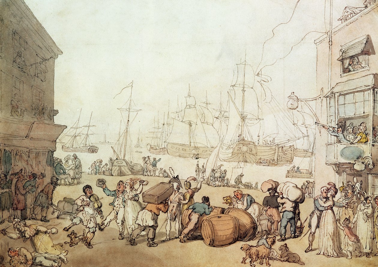 पोर्ट्समाउथ प्वाइंट, 1811 (3421 भी देखें) द्वारा थॉमस रोलैंड्सन