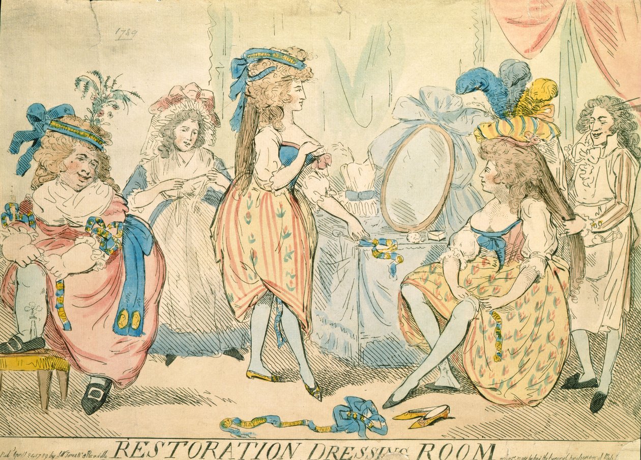 बहाली ड्रेसिंग रूम c.1789 द्वारा थॉमस रोलैंड्सन