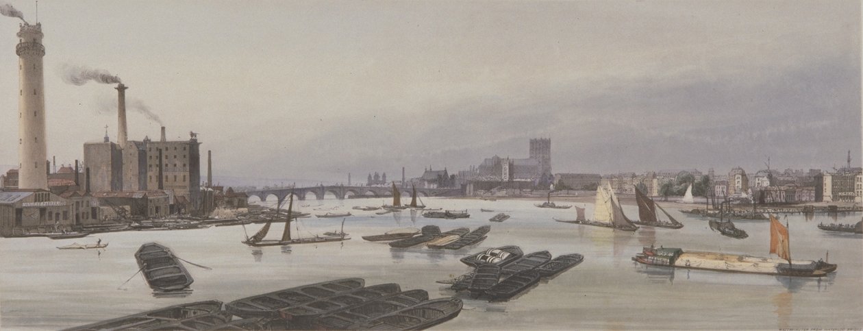 वेस्टमिंस्टर, 1842 में टेम्स नदी द्वारा थॉमस शॉटर बॉयज़