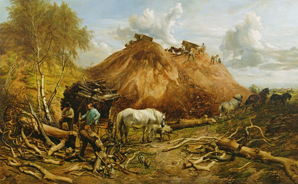 लौह मार्ग के लिए लकड़ी की सफाई, 1880 द्वारा थॉमस सिडनी कूपर