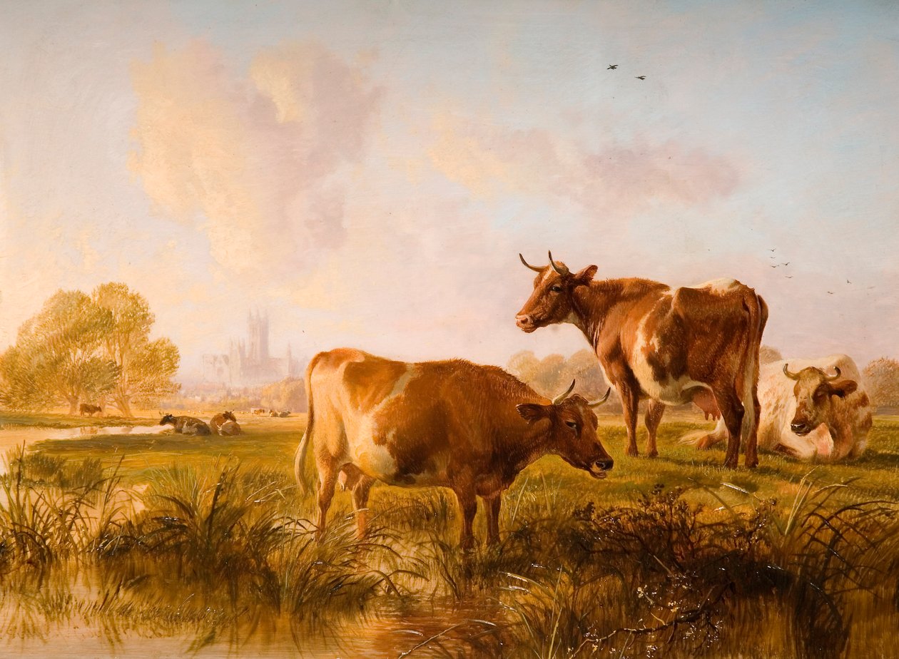 कैंटरबरी मीडोज में, 1863 द्वारा थॉमस सिडनी कूपर