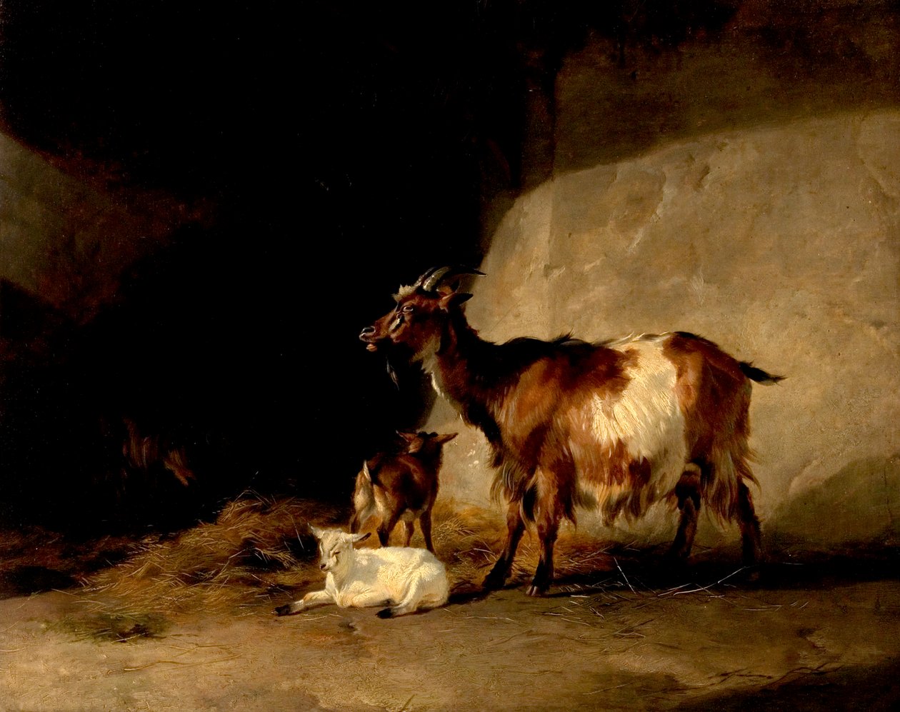 माउंटेन शीप (मॉर्निंग मिस्ट क्लियरिंग ऑफ़), 1846 द्वारा थॉमस सिडनी कूपर