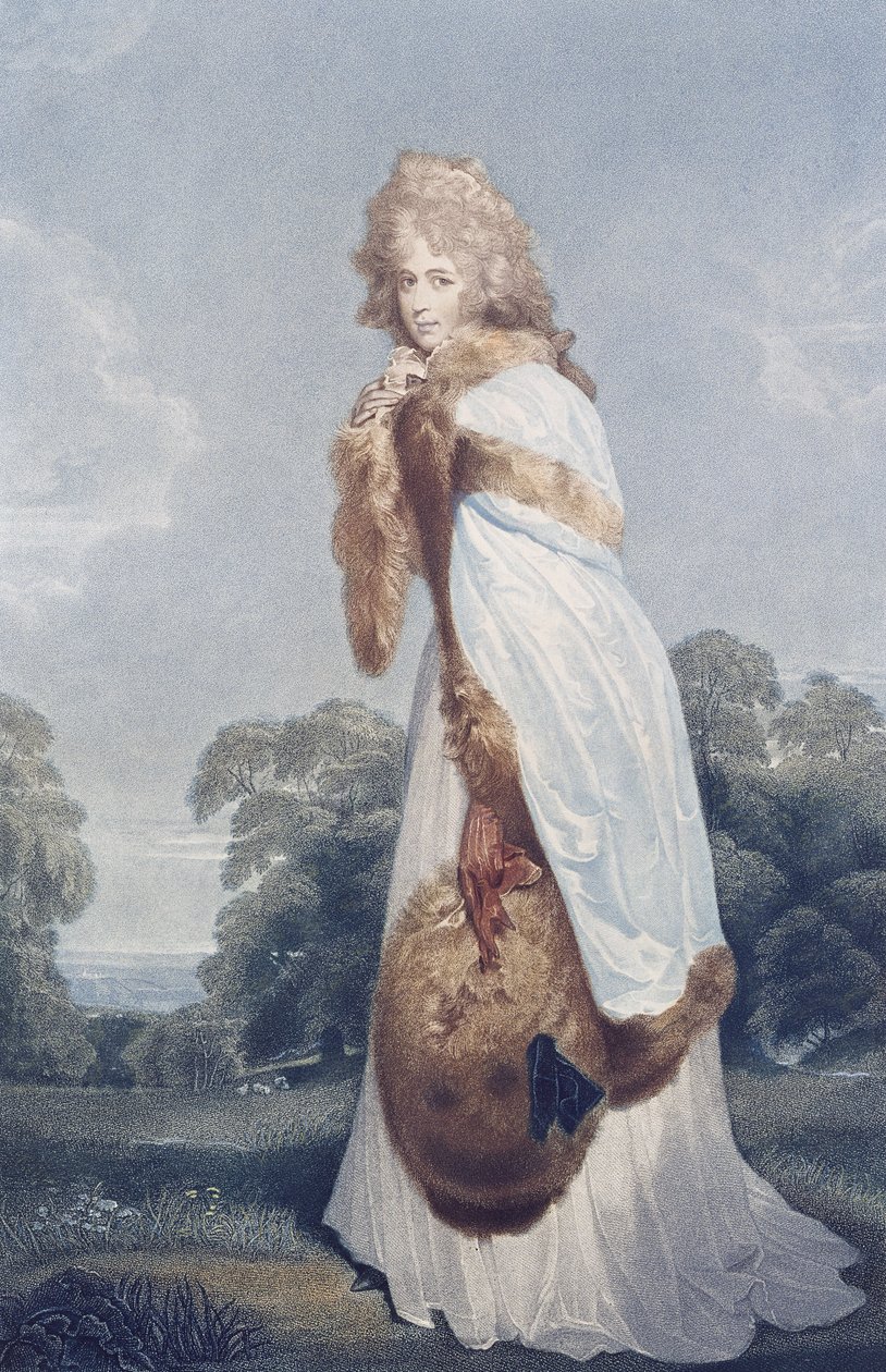 एलिज़ा फ़ारेन, काउंटेस ऑफ़ डर्बी (c.1759-1829), जिसे फ्रांसेस्को बार्टोलोज़ज़ी (1727-1815) ने उकेरा था, जिसे बुल और जेफ्रीज़ ने प्रकाशित किया था। द्वारा थॉमस (बाद में) लॉरेंस